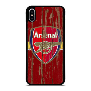 ARSENAL FC WOODEN LOGO iPhone XS Max Case Cover