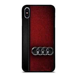 AUDI CAR RED LEATHER iPhone XS Max Case Cover