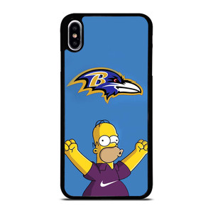 BALTIMORE RAVENS NIKE THE SIMPSONS iPhone XS Max Case Cover BALTIMORE RAVENS NIKE THE SIMPSONS iPhone XS Max Case Cover