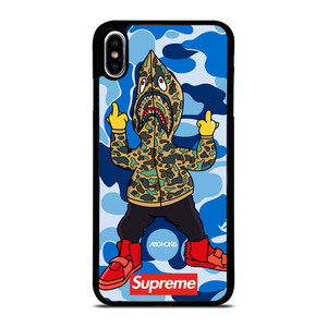 BATHING APE SUPREME SHARK CAMO iPhone XS Max Case Cover BATHING APE SUPREME SHARK CAMO iPhone XS Max Case Cover