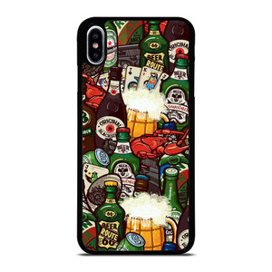 BEER BOTTLE CARTOON iPhone XS Max Case Cover