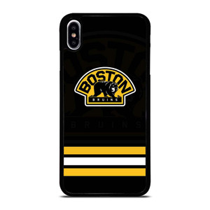 BOSTON BRUINS LOGO STRIPED iPhone XS Max Case Cover