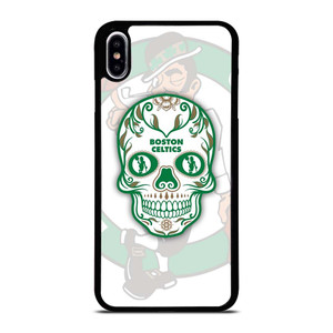 BOSTON CELTICS BASKET SKULL iPhone XS Max Case Cover
