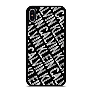 CALVIN KLEIN LOGO PATTERN iPhone XS Max Case Cover