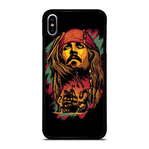 CAPTAIN JACK PIRATES OF THE CARIBBEAN ART iPhone XS Max Case Cover CAPTAIN JACK PIRATES OF THE CARIBBEAN ART iPhone XS Max Case Cover