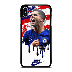 CHRISTIAN PULISIC USA FLAG NIKE iPhone XS Max Case Cover CHRISTIAN PULISIC USA FLAG NIKE iPhone XS Max Case Cover
