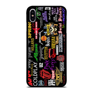 CLASSIC ROCK BAND COLLAGE iPhone XS Max Case Cover