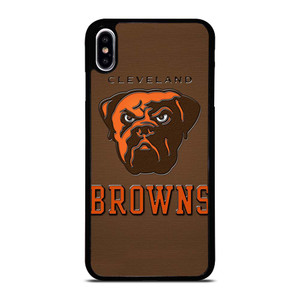 CLEVELAND BROWNS DOG NFL MASCOT iPhone XS Max Case Cover CLEVELAND BROWNS DOG NFL MASCOT iPhone XS Max Case Cover