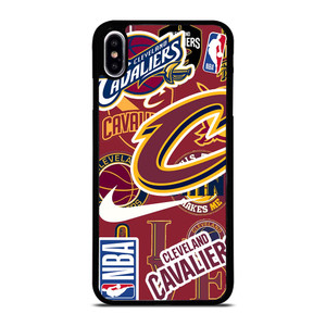 CLEVELAND CAVALIERS NBA STICKER BOMB iPhone XS Max Case Cover