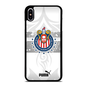 CLUB DEPORTIVO GUADALAJARA PUMA WHITE iPhone XS Max Case Cover CLUB DEPORTIVO GUADALAJARA PUMA WHITE iPhone XS Max Case Cover