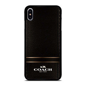 COACH BELT TEXTURE iPhone XS Max Case Cover
