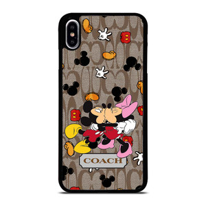 COACH MICKEY MINNIE MOUSE KISS iPhone XS Max Case Cover COACH MICKEY MINNIE MOUSE KISS iPhone XS Max Case Cover