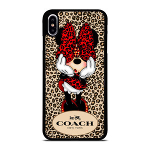 COACH MINNIE MOUSE LEOPARD iPhone XS Max Case Cover