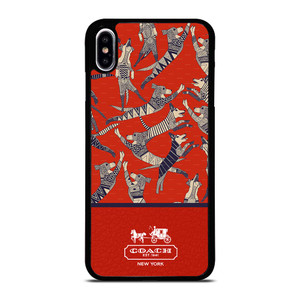 COACH NEW YORK DOG PARTY iPhone XS Max Case Cover
