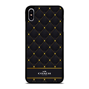 COACH NEW YORK GOLD PATTERN iPhone XS Max Case Cover