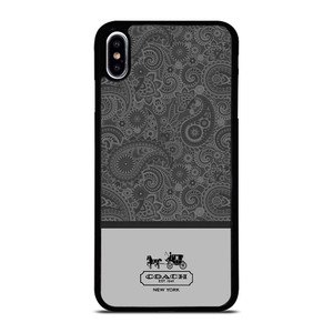 COACH NEW YORK GREY BATIK iPhone XS Max Case Cover