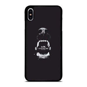COACH NEW YORK LOGO DOG iPhone XS Max Case Cover