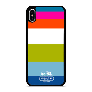 COACH NEW YORK STRIPE iPhone XS Max Case Cover