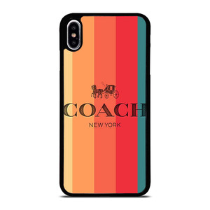 COACH NEW YORK STRIPES 2 iPhone XS Max Case Cover