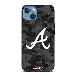 ATLANTA BRAVES BASEBALL BLACK CAMO iPhone 13 Case Cover ATLANTA BRAVES BASEBALL BLACK CAMO iPhone 13 Case Cover