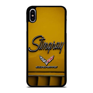 CORVETTE STINGRAY LOGO YELLOW iPhone XS Max Case Cover