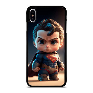 CUTE SUPERMAN DC HEROES iPhone XS Max Case Cover