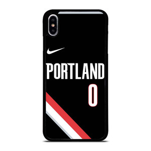 DAMIAN LILLARD PORTLAND TRAIL BLAZERS BLACK iPhone XS Max Case Cover DAMIAN LILLARD PORTLAND TRAIL BLAZERS BLACK iPhone XS Max Case Cover