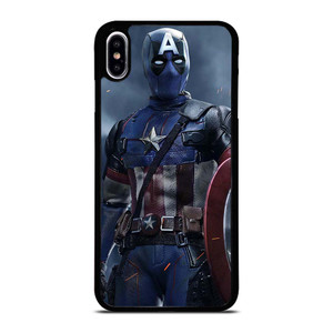 DEADPOOL CAPTAIN AMERICA MARVEL iPhone XS Max Case Cover DEADPOOL CAPTAIN AMERICA MARVEL iPhone XS Max Case Cover