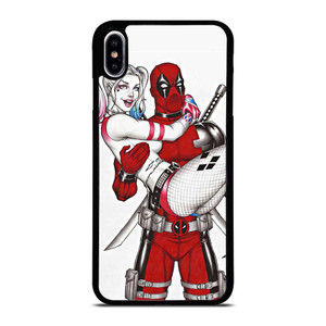 DEADPOOL HARLEY QUINN CARTOON iPhone XS Max Case Cover