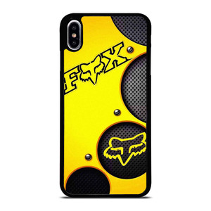 FOX RACING YELLOW METAL iPhone XS Max Case Cover