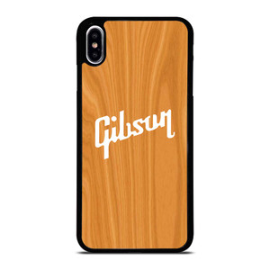 GIBSON GUITAR WOODEN LOGO 2 iPhone XS Max Case Cover