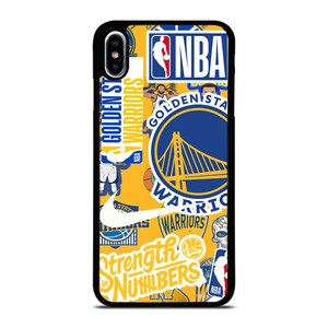 GOLDEN STATE WARRIORS NBA STICKER BOMB iPhone XS Max Case Cover