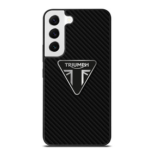 TRIUMPH MOTORCYCLES CARBON FIBER Samsung Galaxy S22 Case Cover TRIUMPH MOTORCYCLES CARBON FIBER Samsung Galaxy S22 Case Cover