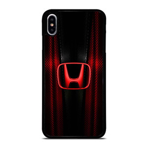 HONDA LOGO RED CARBON iPhone XS Max Case Cover