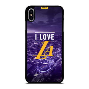 I LOVE LA LAKERS NBA LOGO iPhone XS Max Case Cover