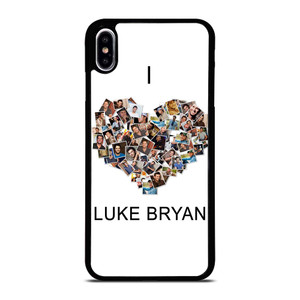 I LOVE LUKE BRYAN COLLAGE iPhone XS Max Case Cover
