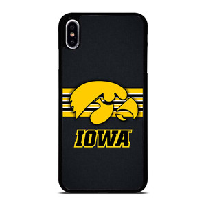 IOWA HAWKEYES STRIPE LOGO iPhone XS Max Case Cover
