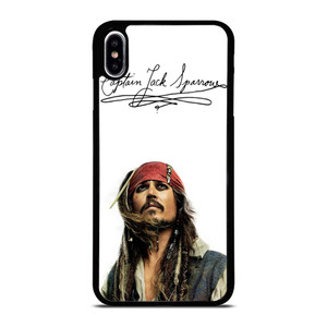 JACK SPARROW SIGNATURE PIRATES OF THE CARIBBEAN  iPhone XS Max Case Cover