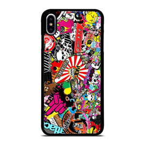 JDM STICKER BOMB COLLAGE iPhone XS Max Case Cover JDM STICKER BOMB COLLAGE iPhone XS Max Case Cover