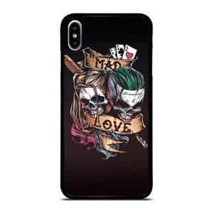 JOKER AND HARLEY QUINN SKULL iPhone XS Max Case Cover