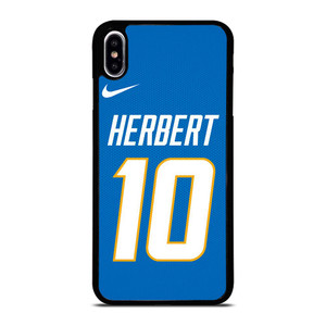 JUSTIN HERBERT LOS ANGELES CHARGERS NFL iPhone XS Max Case Cover