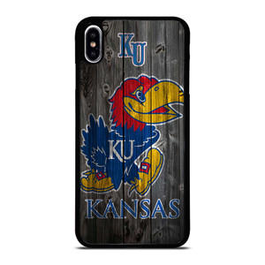 KANSAS JAYHAWKS WOODEN LOGO iPhone XS Max Case Cover