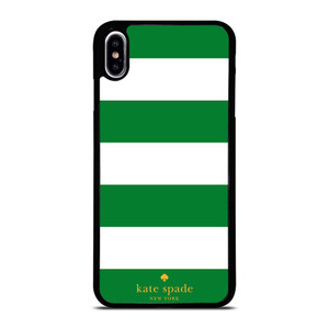 KATE SPADE GREEN STRIPE iPhone XS Max Case Cover