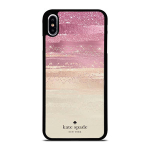 KATE SPADE NEW YORK ROSE GOLD GLITTER iPhone XS Max Case Cover