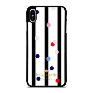 KATE SPADE STRIPE POLKADOTS iPhone XS Max Case Cover