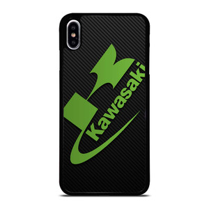 KAWASAKI MOTOR LOGO CARBON iPhone XS Max Case Cover