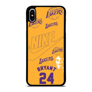 KOBER BRYANT LAKERS NIKE YELLOW iPhone XS Max Case Cover