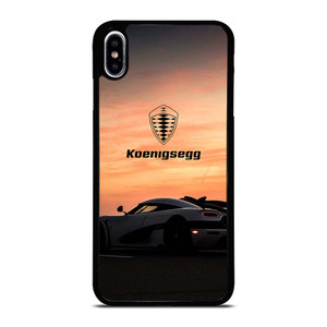 KOENIGSEGG CAR SUNSET LOGO iPhone XS Max Case Cover