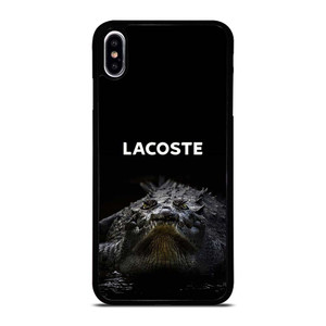 LACOSTE CROCODILE BLACK iPhone XS Max Case Cover LACOSTE CROCODILE BLACK iPhone XS Max Case Cover
