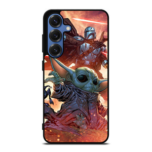 BABY YODA AND THE MANDALORIAN STAR WARS Samsung Galaxy S25 Case Cover